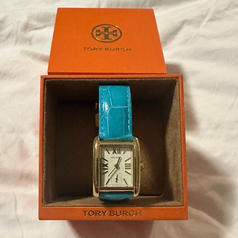 Tory Burch Eleanor Turquoise Watch